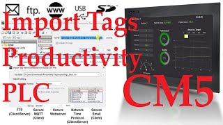 C-More CM5 Import Tags from a Productivity PLC