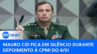 🔴 SBT News na TV | Mauro Cid fica em silêncio durante depoimento à CPMI do 8/01