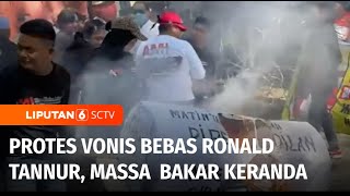 Protes Vonis Bebas Ronald Tannur, Aliansi Masyarakat Madura Bakar Keranda Jenazah | Liputan 6