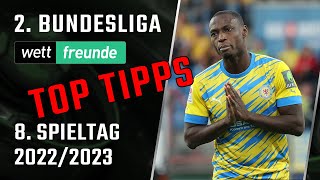 2. Liga Prognose - 8. Spieltag 2022/23  👉 Top Tipps & Vorschau