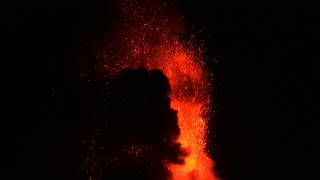 Raw: Lava Shoots From Philippines Volcano