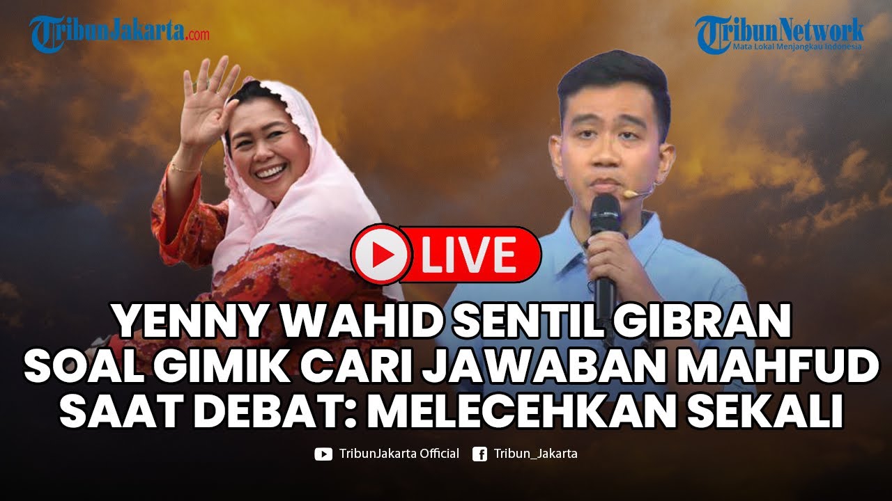 🔴Yenny Wahid Sentil Gibran Soal Gimik Cari Jawaban Mahfud MD Saat Debat ...