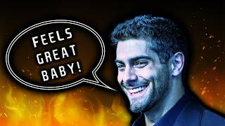 JIMMY GAROPPOLO KEEPS THROWING INTERCEPTIONS IN PRACTICE!