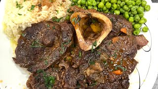 Red wine and beer braised beef Osso Buco