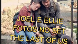 Joel ( Pedro Pascal) e Ellie (Bella Ramsey) no set de filmagens de The Last of US😍