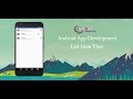 Android Studio Tutorial - List Item View