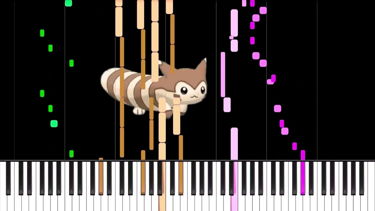 He FURRET Walk Meme Accumula Town PIano カラクサタウンピアノ (ポケモンBlack & White ...