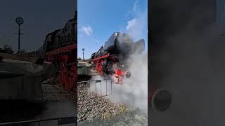 a lot of steam at #steam #locomotive #festival Stoom trein dagen Stichting Netherlands #shorts