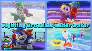 What If You Fight All Broodals UNDERWATER?! - Super Mario Odyssey