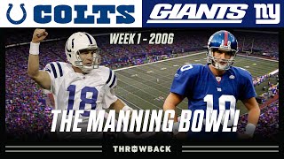 "The Manning Bowl" (Colts vs. Giants 2006, Week 1) | NFL Vault Highlights
