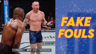 Fighters Flopping & Faking Fouls in MMA