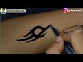 Tribal tattoo||How to make tribal tattoo||Sonu's Tattoo Art