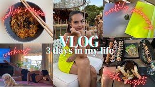 Τριήμερο Vlog | What I eat in a Day, Γυμναστική, Διάβασμα,Τακτοποίηση Δωματίου,Groceries Haul,Σούσι