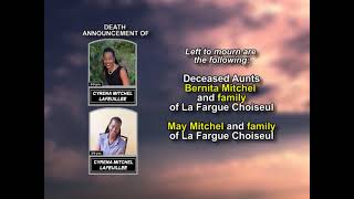 Cyrena Mitchel Lafeuillee ~ Long Obituary