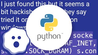 Finding local IP addresses using Python's stdlib