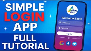 Simple Login App in Minutes | Full Step-by-Step Tutorial