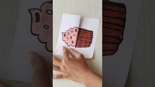 creative drawings Cupcake 🧁 Or icecream 🍦?  #shorts #satisfying #drawings #viral #trending
