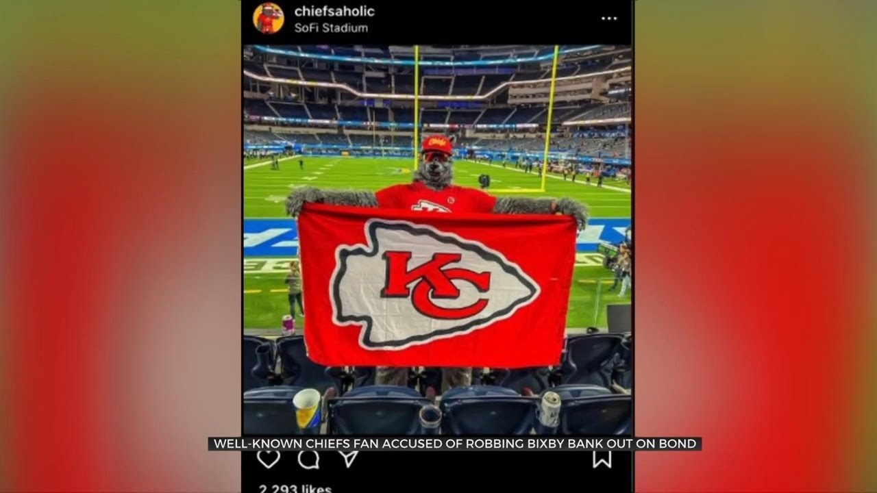 Chiefs Superfan Accused Of Bank Robbery Out On Bond During Super Bowl ...