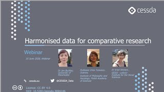 Harmonised data for comparative research - Webinar