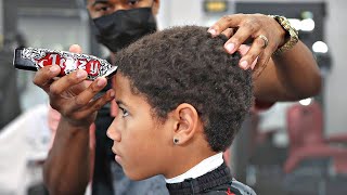 HAIRCUT TUTORIAL: BLURRY BURST TAPER | FREE HAND TRIM | CRISPY LINE UP