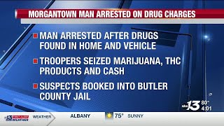 Morgantown man arrested on drug trafficking charges after search warrant
