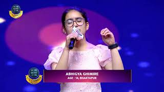 abhigya ghimire in saregamapa