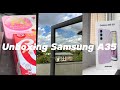 Unboxing Samsung galaxy A35 📱| a quick room tour, having ice cream 🍨