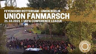 Union Berlin Fanmarsch in Rotterdam! 21.10.2021 - Eisern Union International