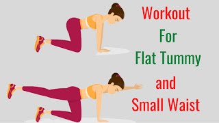 Workout for Flat Tummy and Small Waist (4 Targeted Exercises)