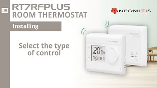Select the type of control - [Tutorials RT7RFPLUSc room thermostat]