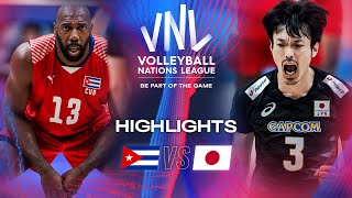 🇨🇺 CUB vs. 🇯🇵 JPN - Highlights | Week 1 | Men's VNL 2024