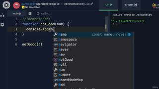 JavaScript Adv Concepts Functional Programming 0707 Idempotent