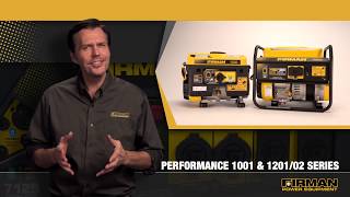 FIRMAN Open Frame 1500/1300W and 1300/1050W Gasoline Powered Portable Generator