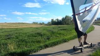 Windskating on Mountain Board