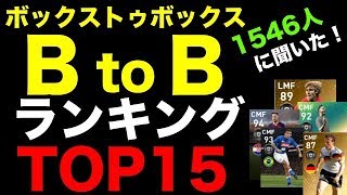 【1546人が選出】ボックストゥボックス使用感ランキングTOP15【ウイイレアプリ2019】