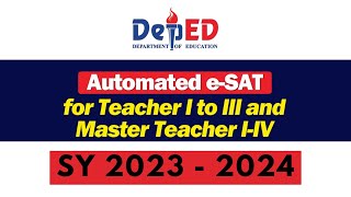 HOW TO FILL OUT ESAT 2023-2024 #deped #esat #matatag #eipcrf