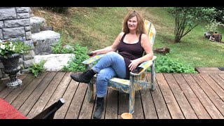 How to make a cement Adirondack chair