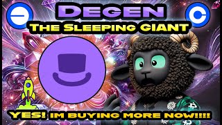 Degen The Sleeping Meme GIANT to rival Brett on Base Network!