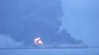 Oil Tanker on Fire off China's Coast Could Explode
