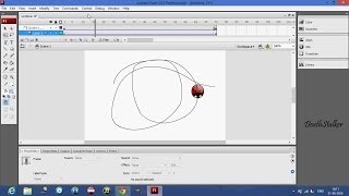 Flash Tutorial: Motion Tween Along Path (2D Animation)