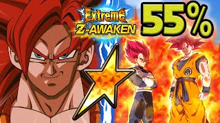 NO DUPES! 55% EZA LR PHY SSJ4 GOGETA \u0026 EZA TEQ LR GODS! Dragon Ball Z Dokkan Battle