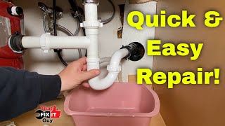Kitchen Sink Leak...How to Replace Drain Pipe