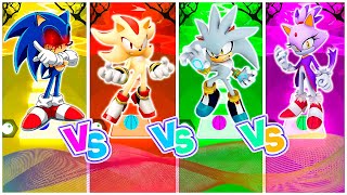 🟢 Sonic Exe 🆚 Super Shadow Sonic 🆚 Hyper Sonic 🆚 Blaze The Cat Sonic 🎶 Tiles Hop EDM Rush