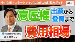 【＃4-3】意匠権の登録・維持にかかる費用、弁理士依頼費用全体の費用相場は？【中小企業・スタートアップのための知財戦略ガイド】