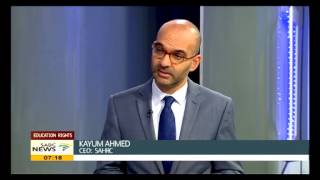 CEO Kayum Ahmed of the SAHRC on learner discrimination