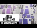 ATEEZ UNBOXING - THE WORLD EP.2 : OUTLAW [ All Versions ] New Album By ATEEZ! New K-Pop Unboxing!