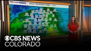 One more warm day for the Denver metro area before cold and snow move into Colorado