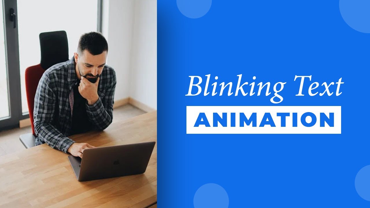 Pure CSS Blinking Text Animation | CSS Animation Examples - YouTube