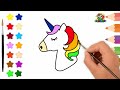 easy drawing how to draw a unicorn comment dessiner une licorne