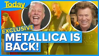 Dickie Wilkins' exclusive catch-up with Metallica frontman James Hetfield | Today Show Australia